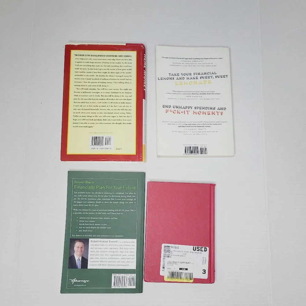Lot of 4 Books Investing Finance Money The Little Book of Common Sense Investing - Picture 2 of 14